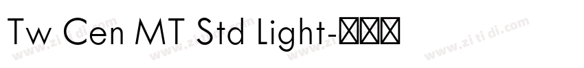 Tw Cen MT Std Light字体转换